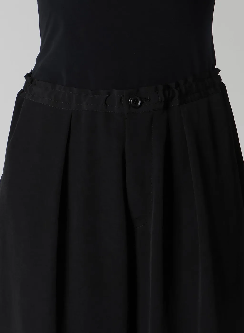 Ta/Pe Crepe De Chine Front Tuck Wide Pants