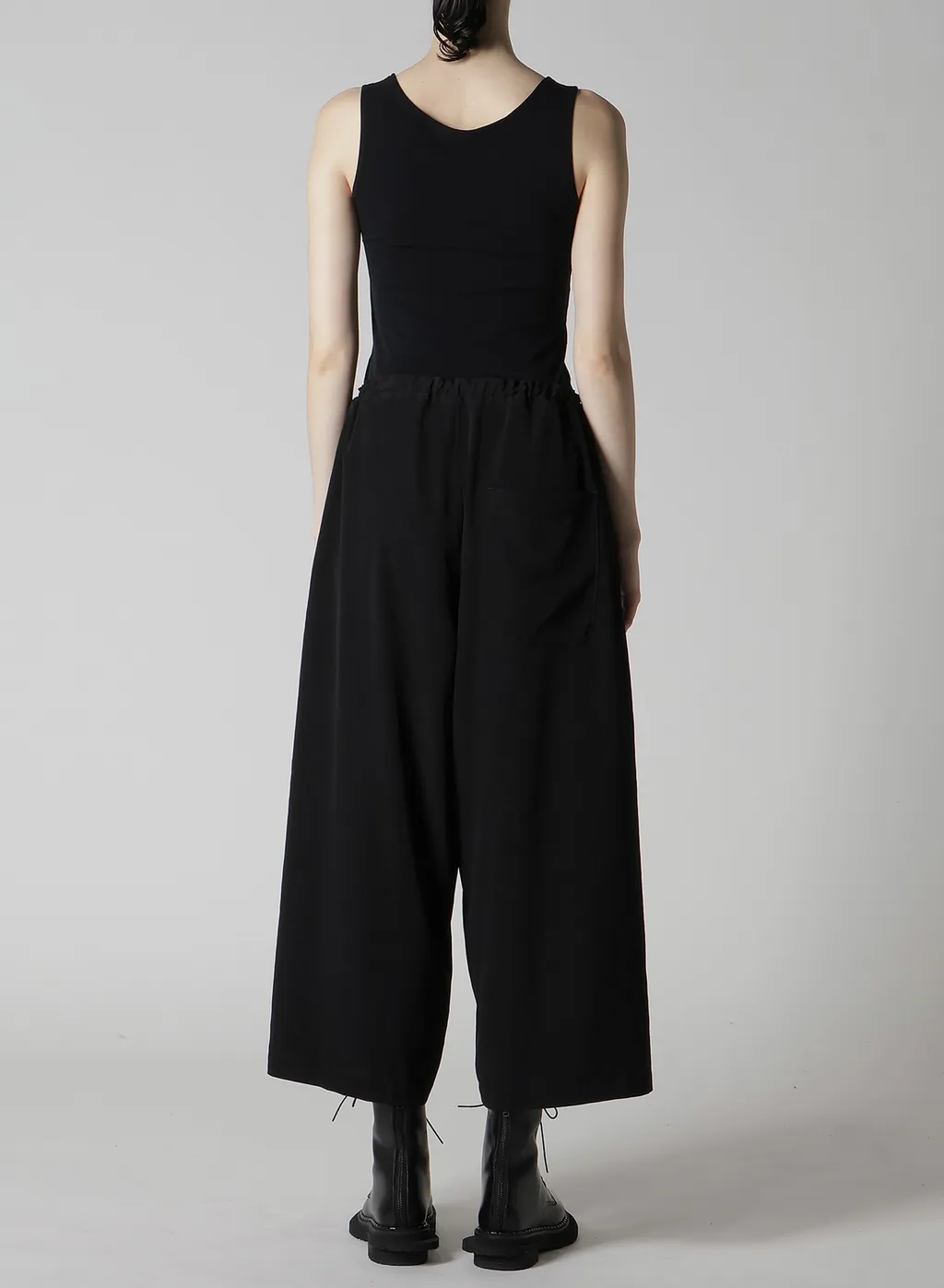 Ta/Pe Crepe De Chine Front Tuck Wide Pants