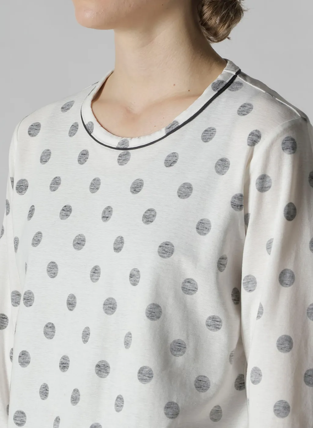 Polka Dot Y's Stitch Long Sleeve T