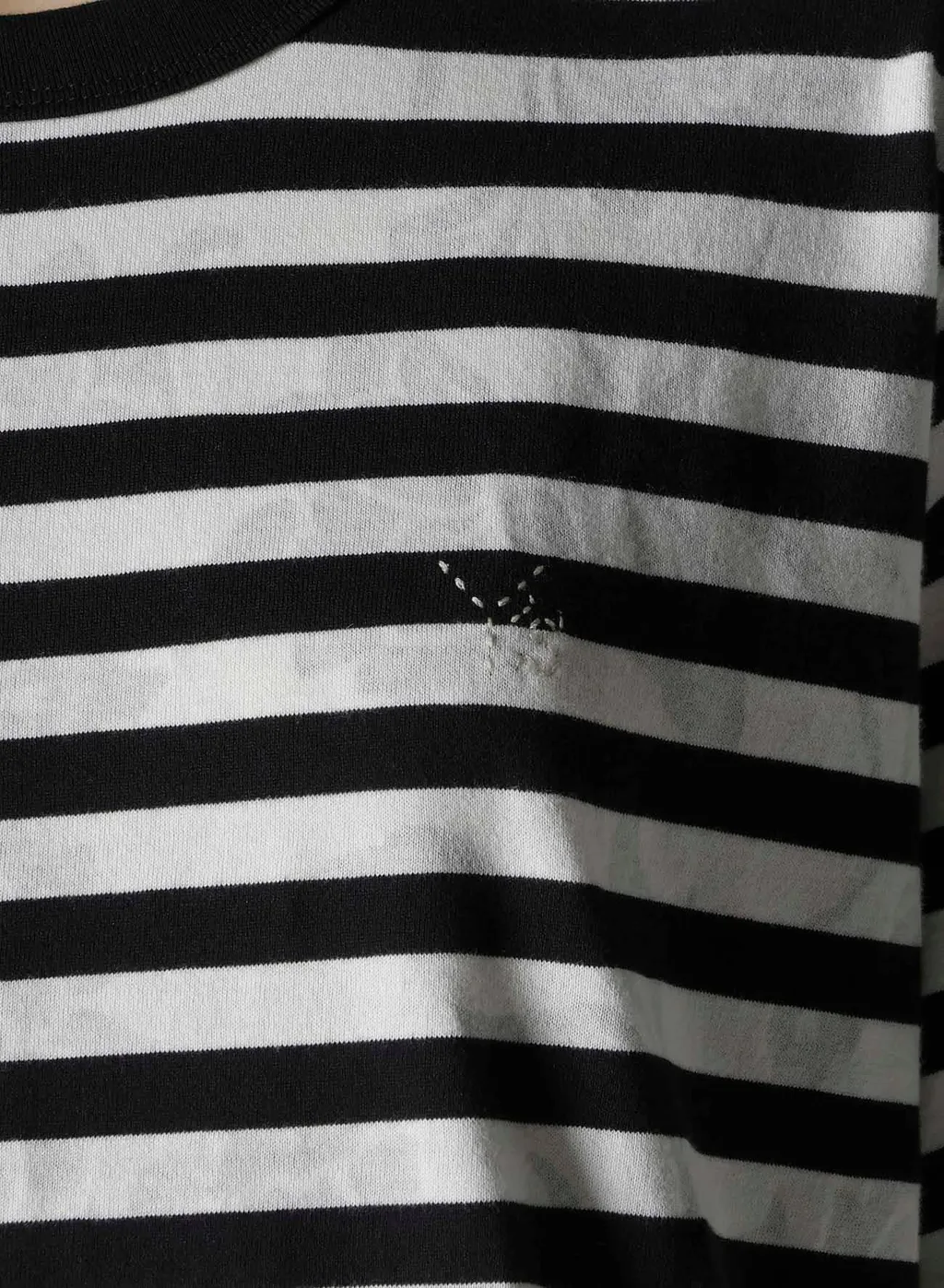 Flower Print/Stripe Y's Stitch T