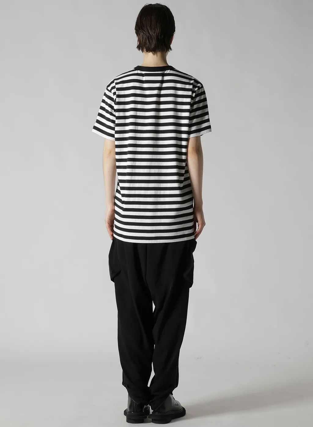 Flower Print/Stripe Y's Stitch T