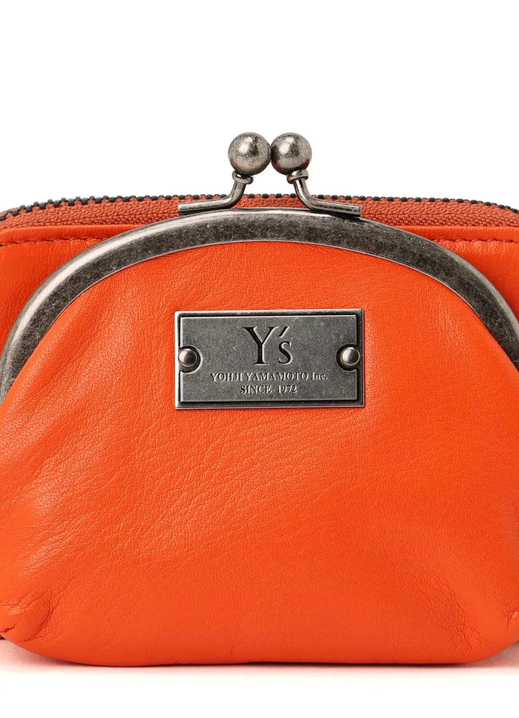 Semi-Glossy Leather Wallet W/ Metal Clasp