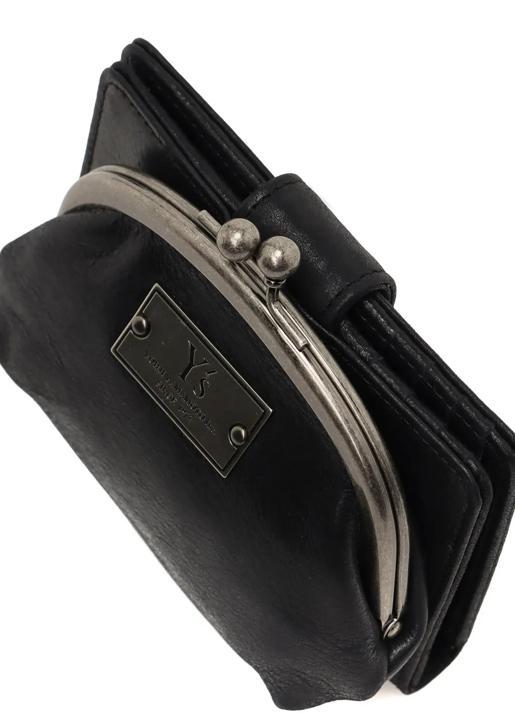 Leather Card Case W/ Metal Clasp