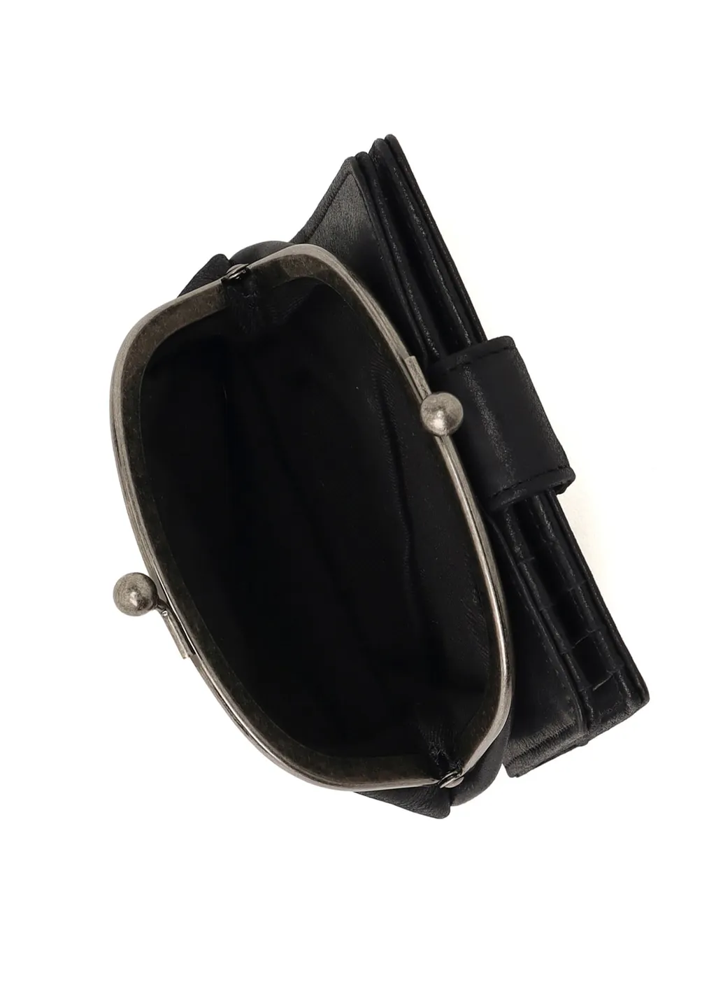 Leather Card Case W/ Metal Clasp