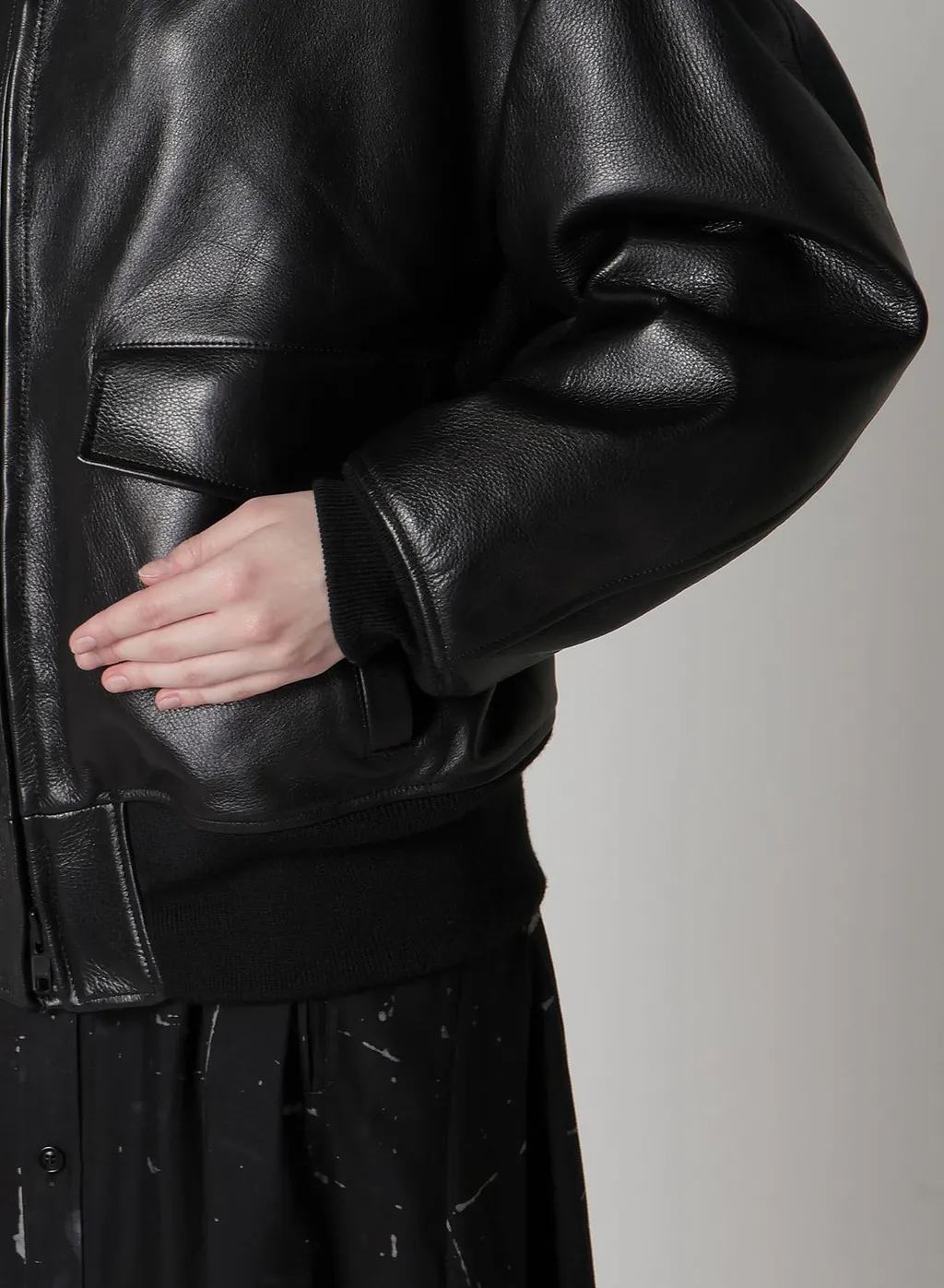 Cow Leater Blouson