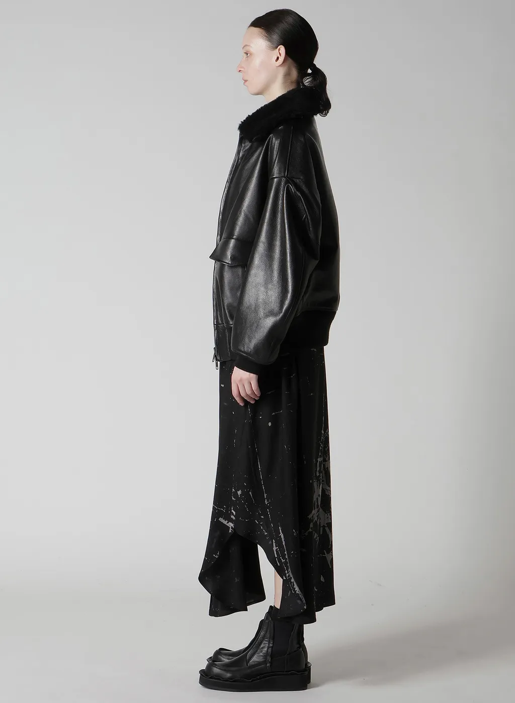 Cow Leater Blouson