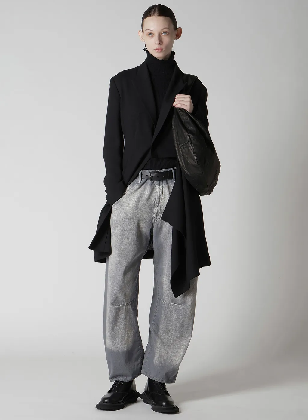 Soft Leather Gyoza-Style Bag