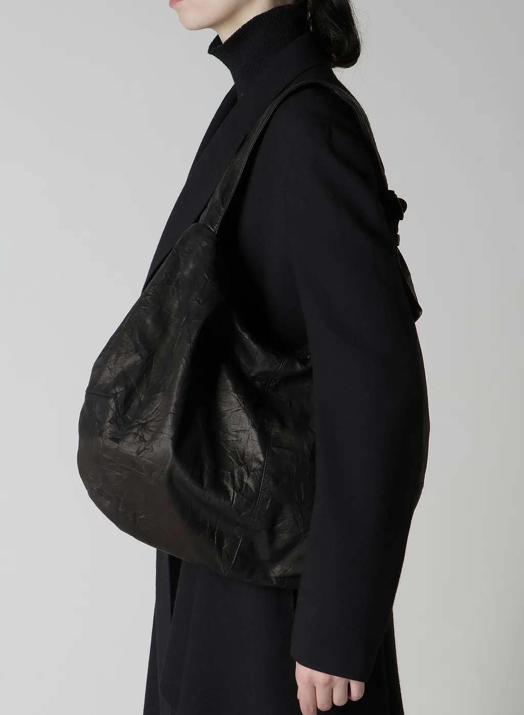Soft Leather Gyoza-Style Bag