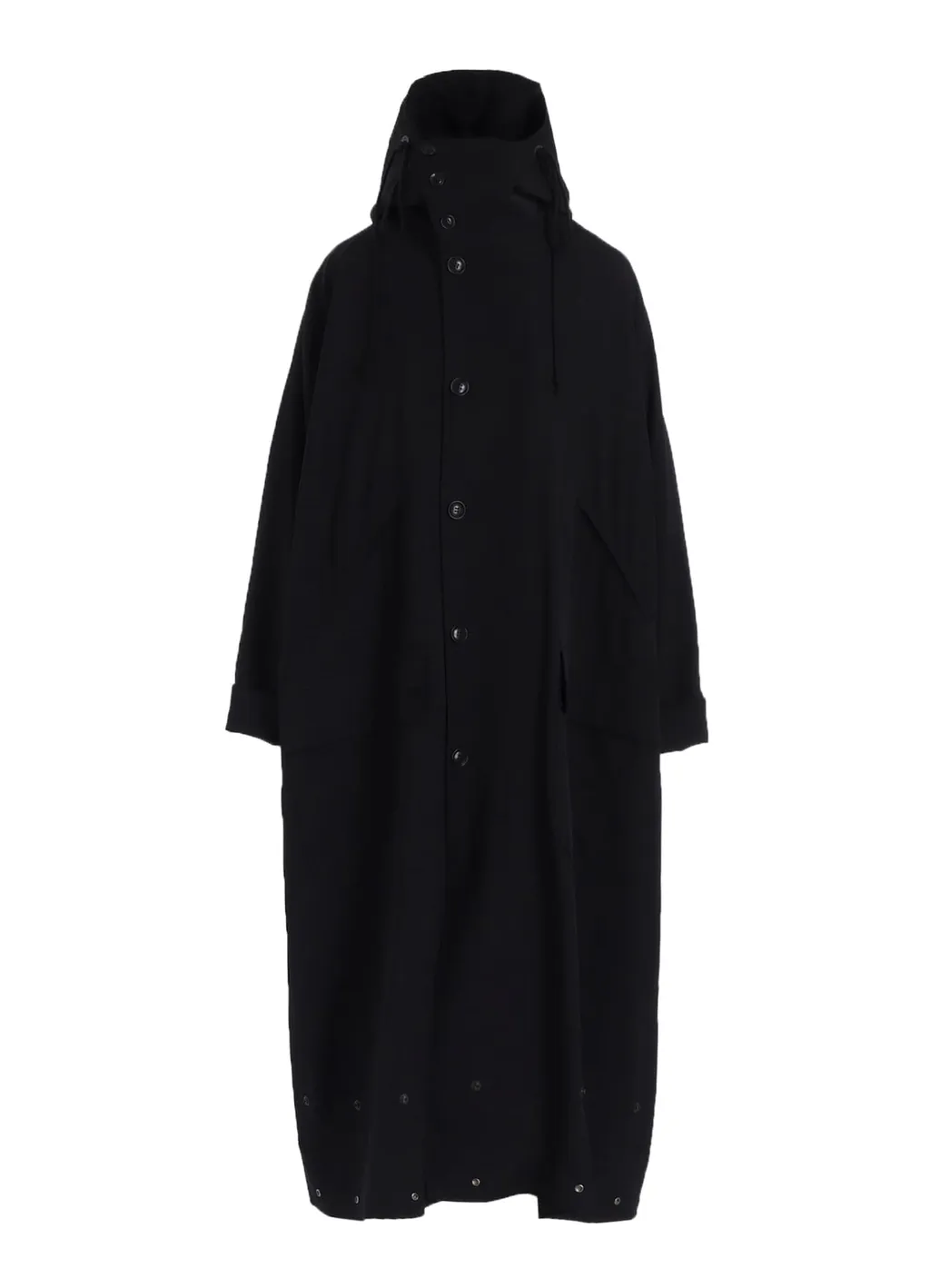 Wool Gabardine Military Coat