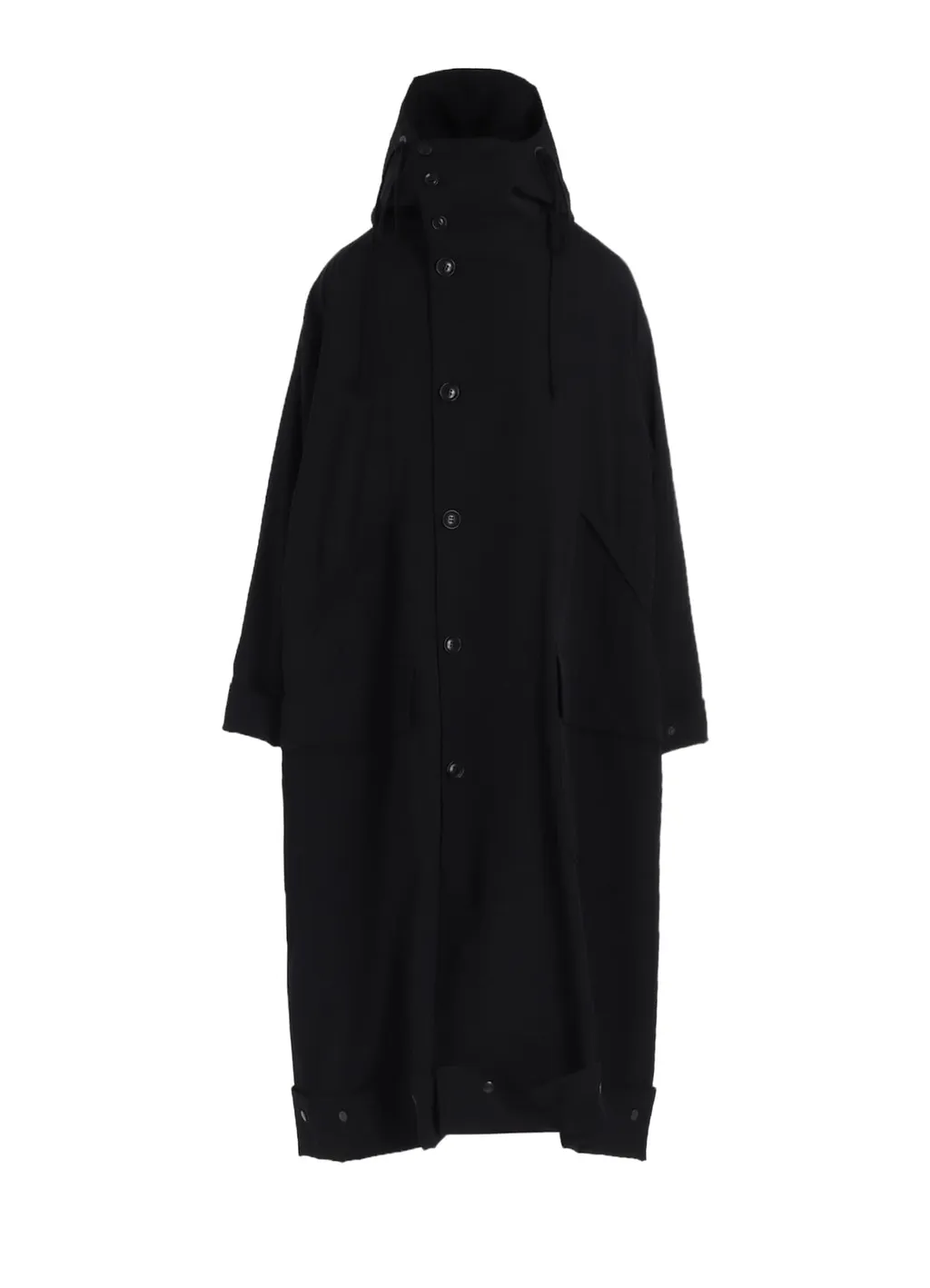 Wool Gabardine Military Coat