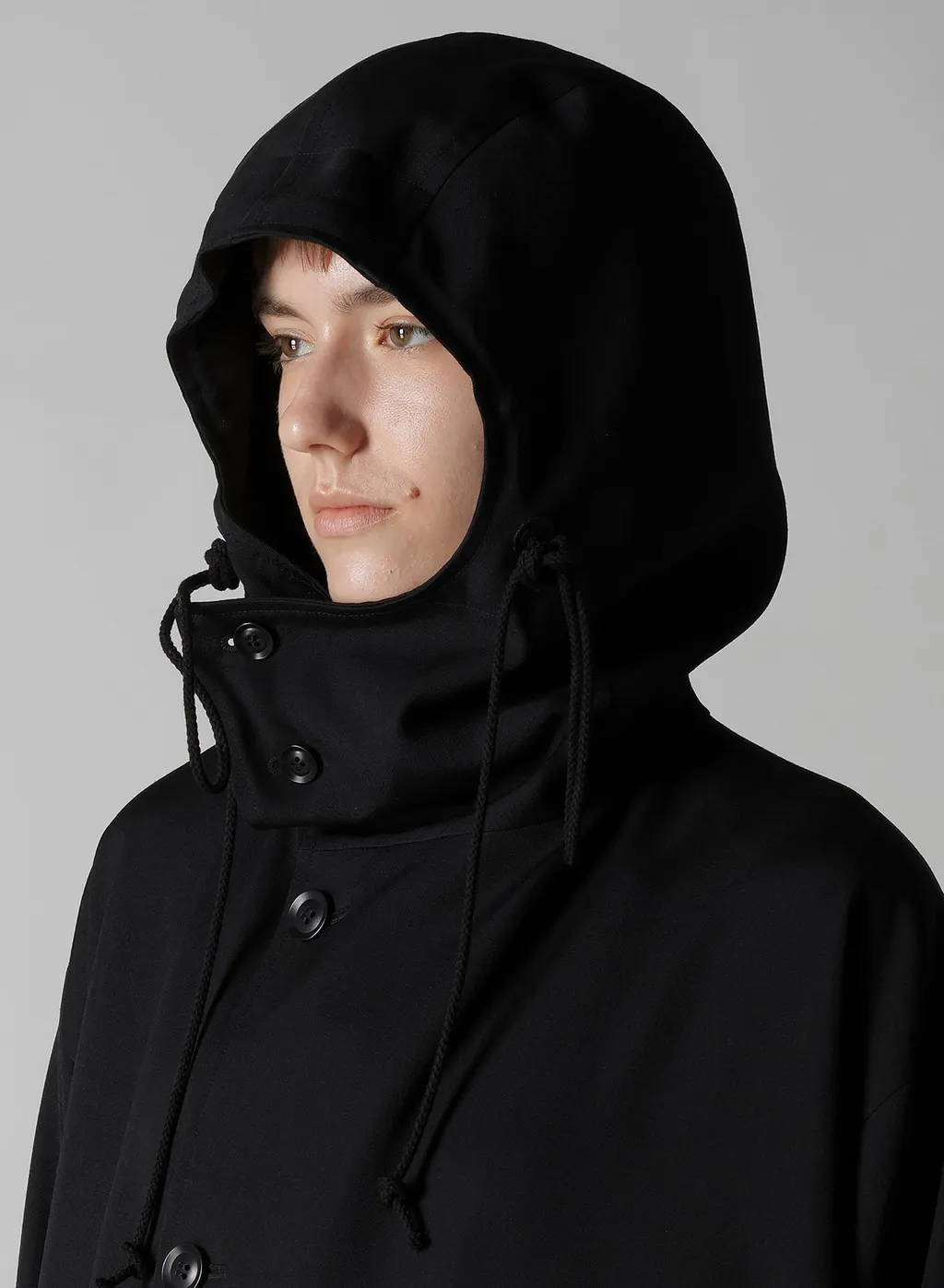 Wool Gabardine Military Coat