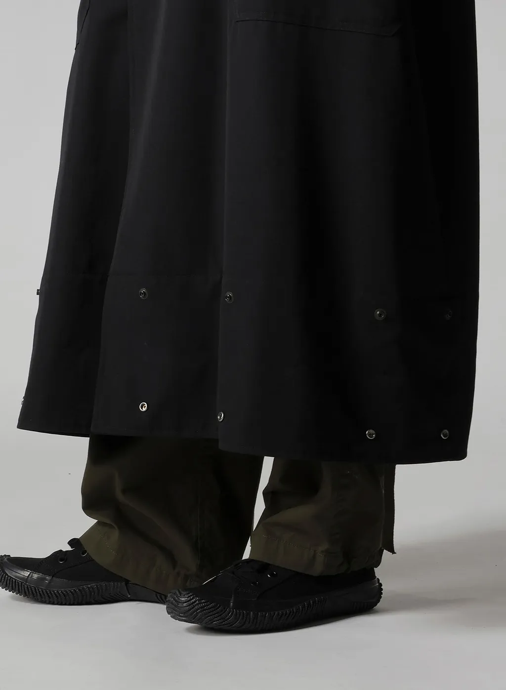 Wool Gabardine Military Coat