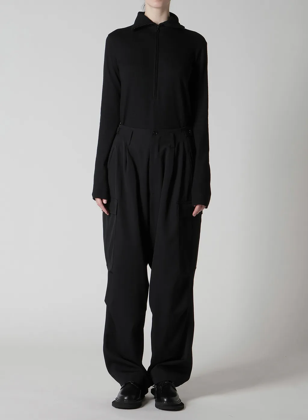 Wool Gabardine Cargo Pants