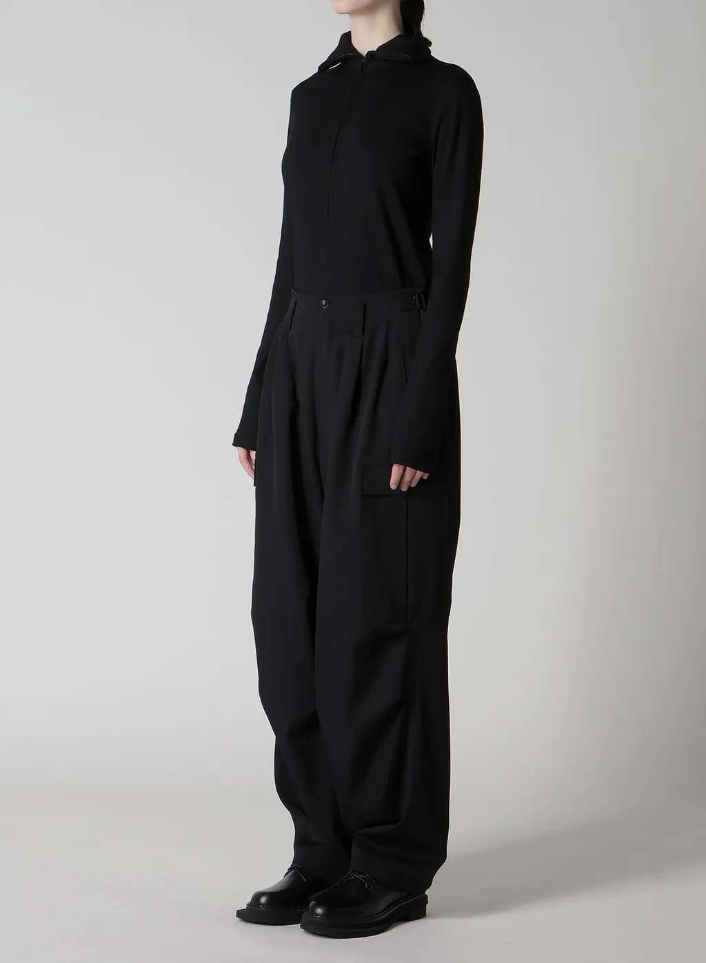Wool Gabardine Cargo Pants