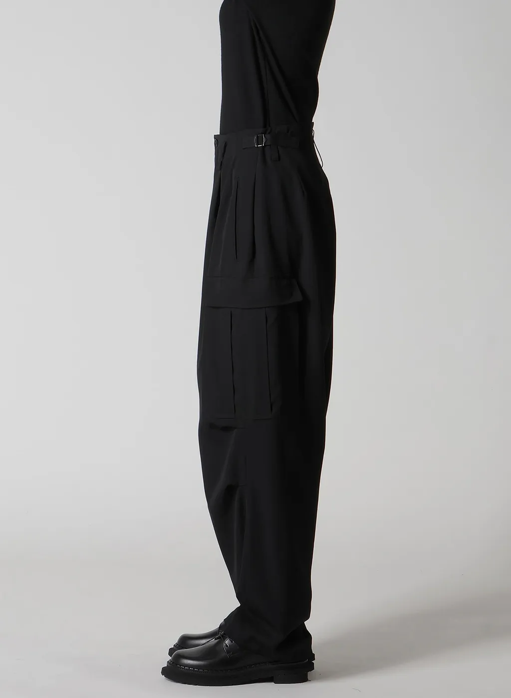 Wool Gabardine Cargo Pants