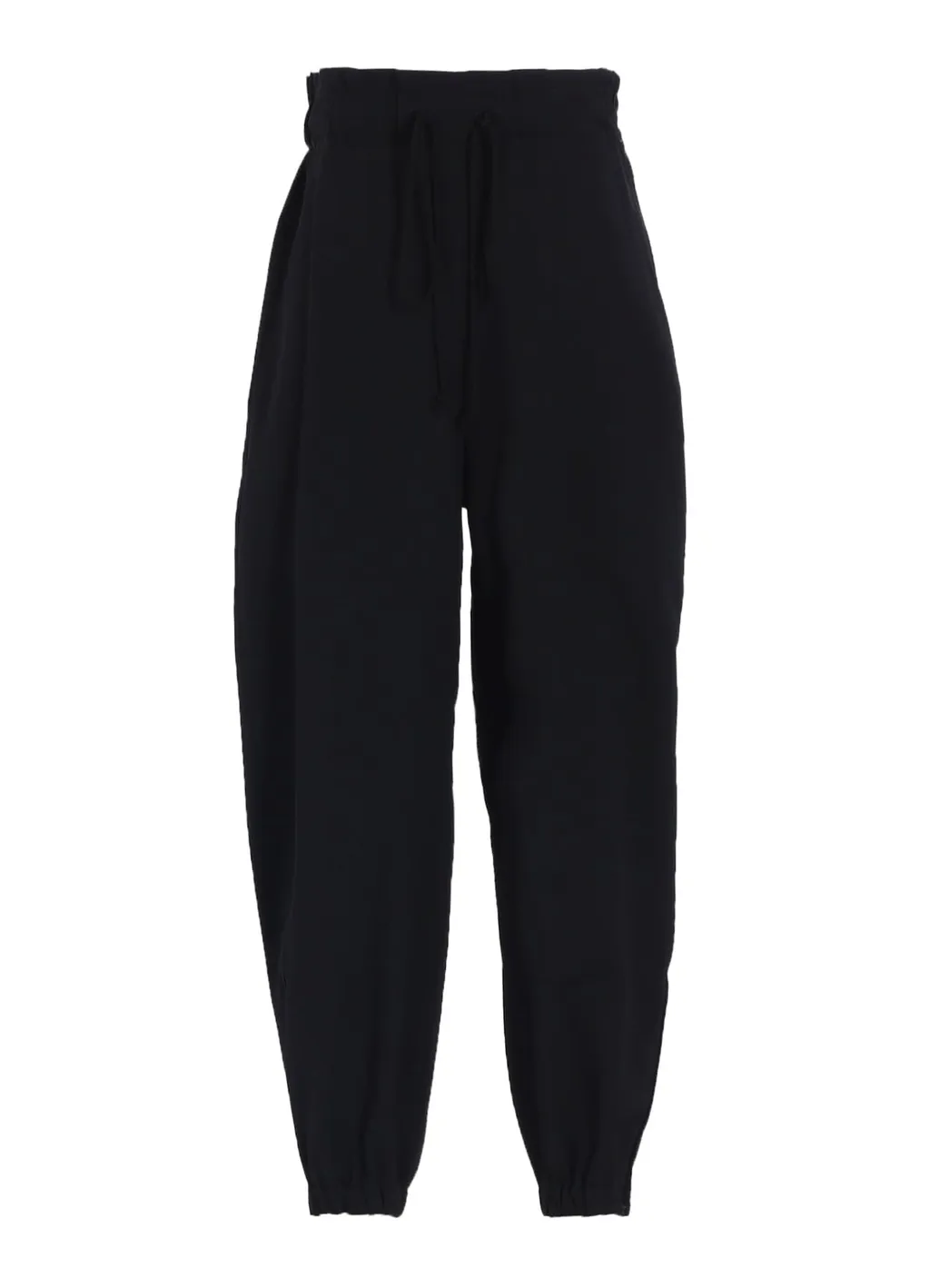 Wool Gabardine Elastic Waist/Hem Pants