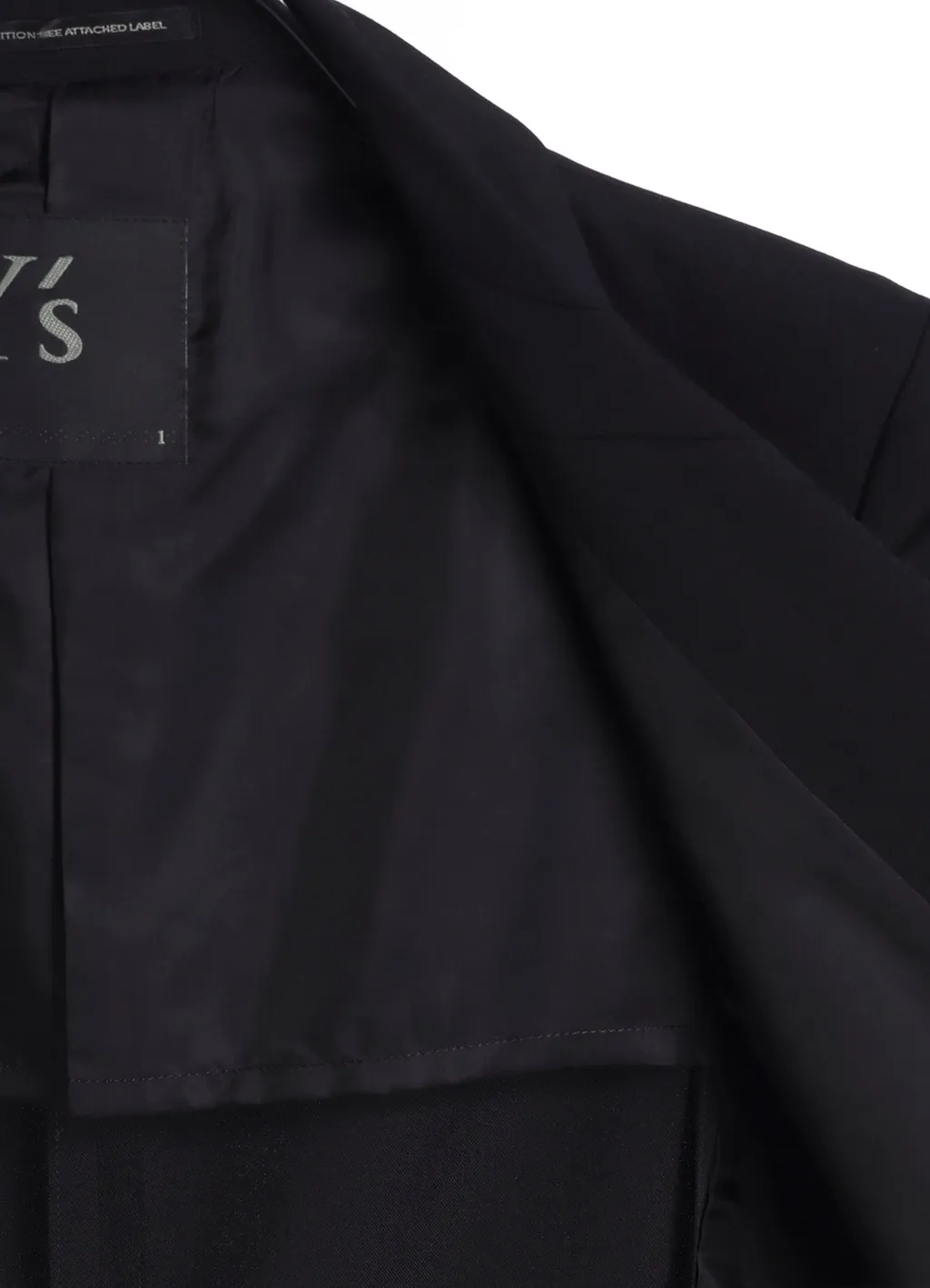 Wool Gabardine Peaked Lapel Jacket
