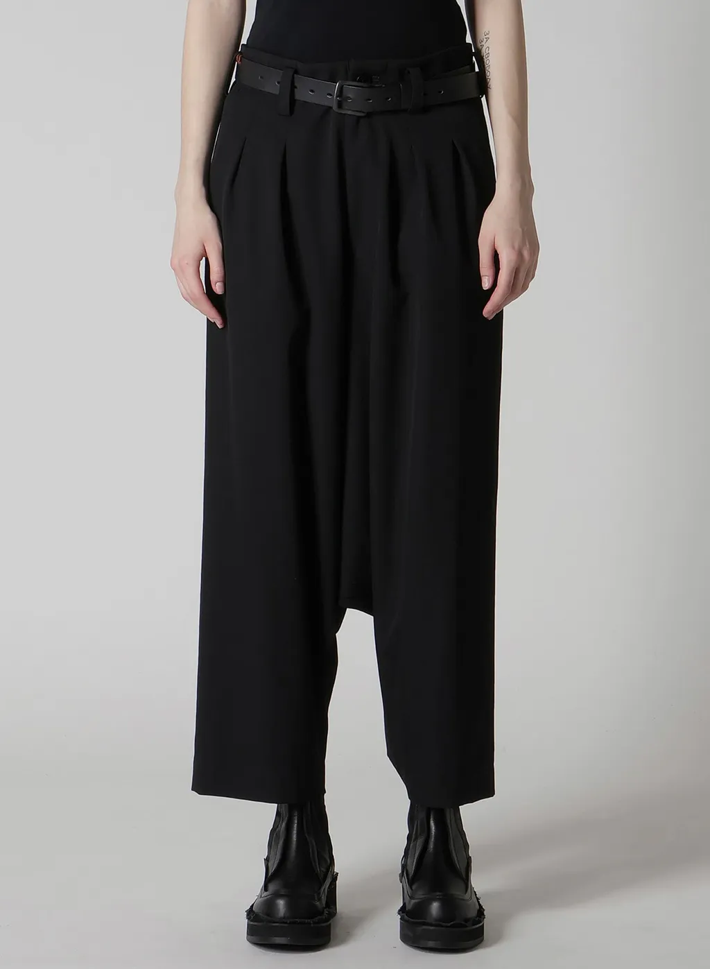 Wool Gabardine 2Tuck Sarouel Pants