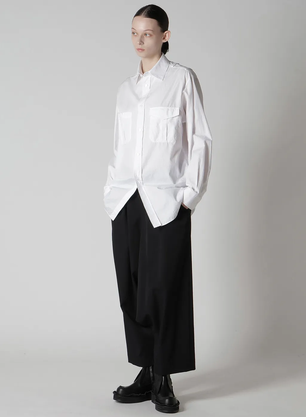 Wool Gabardine 2Tuck Sarouel Pants