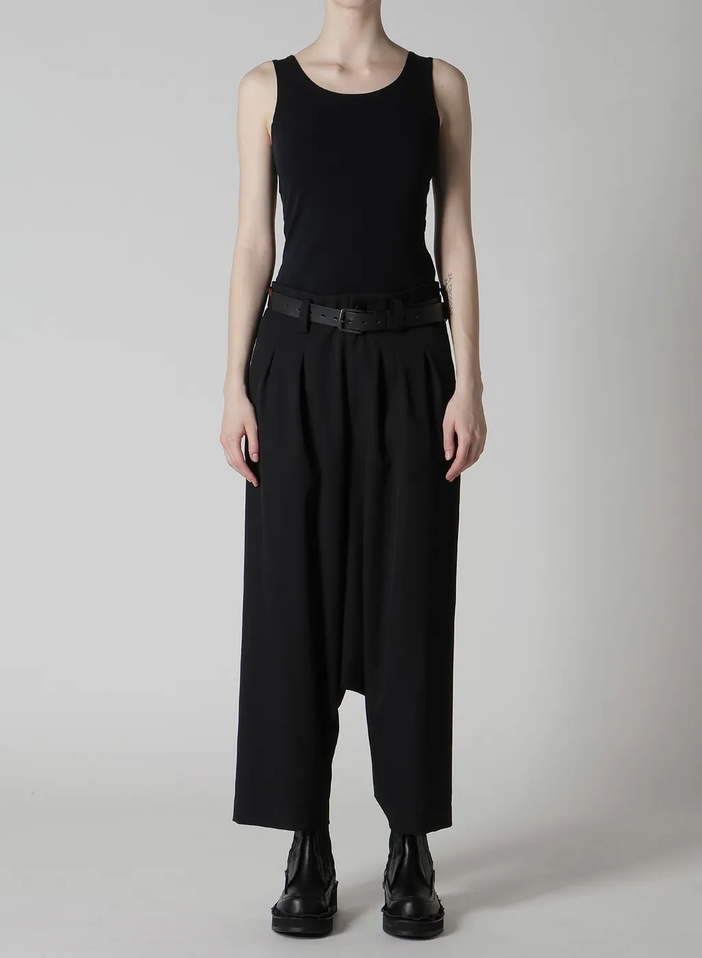 Wool Gabardine 2Tuck Sarouel Pants