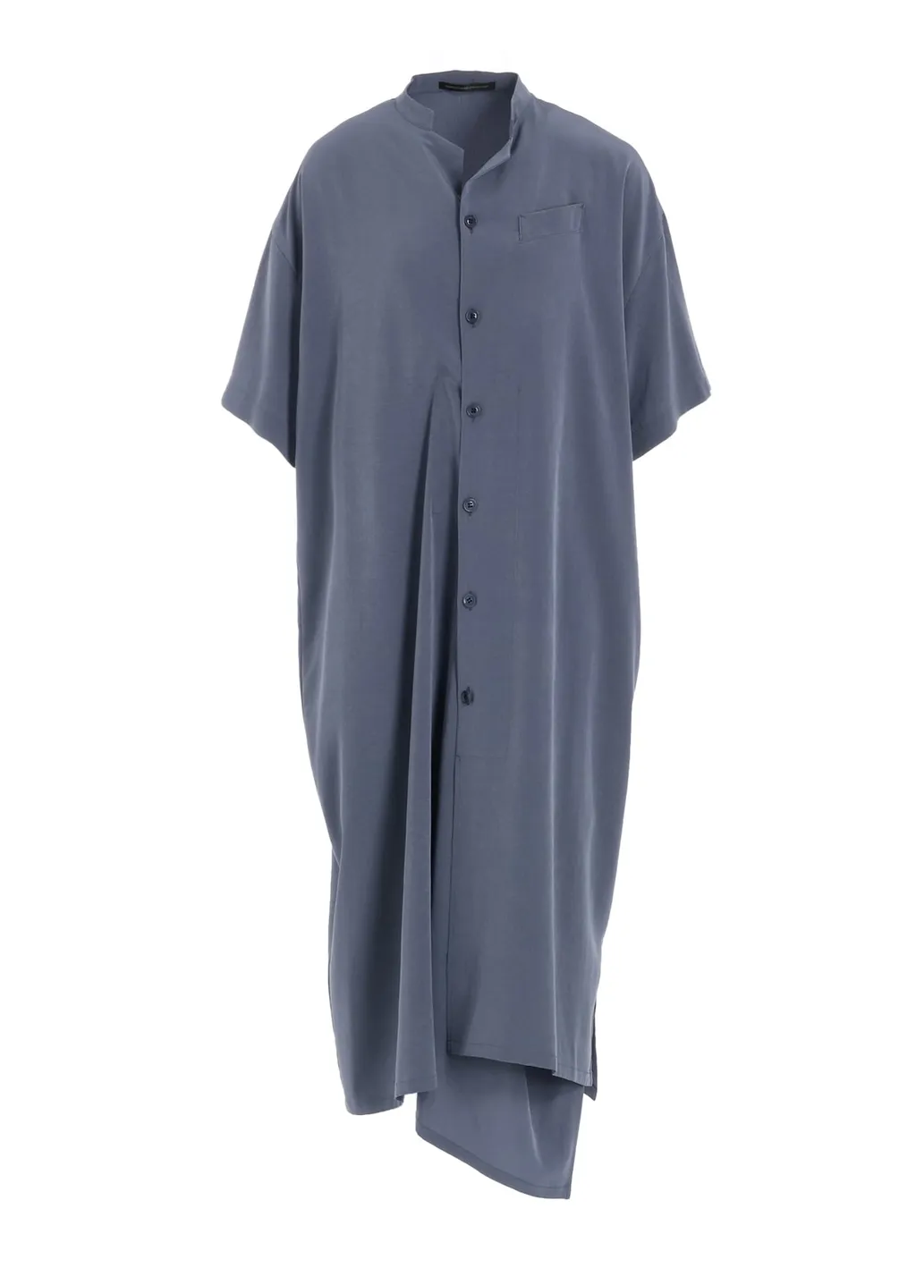 Crepe De Chine Half Sleeve Box Shirt Dress