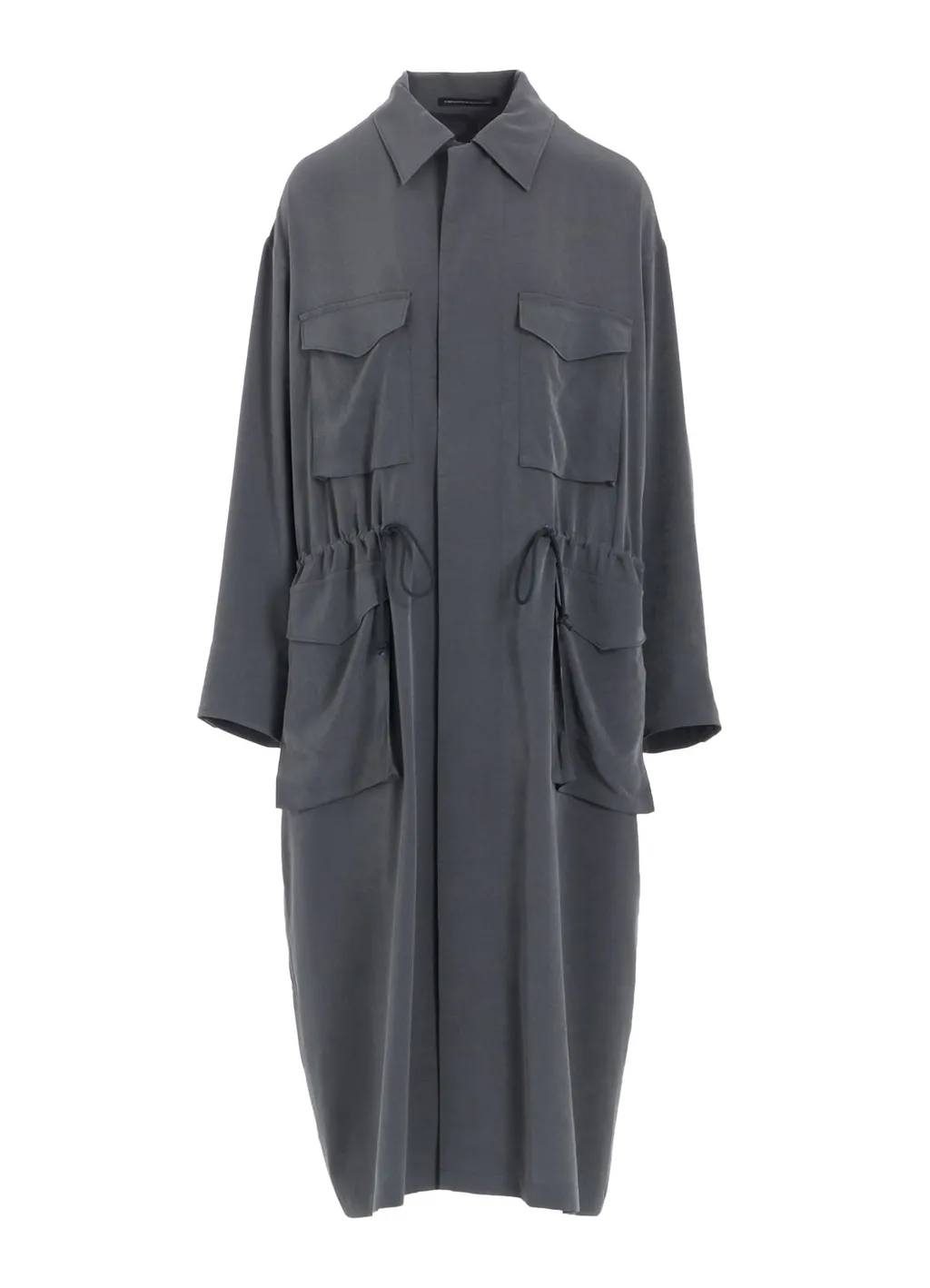 Crepe De Chine 4-Pocket Long Dress