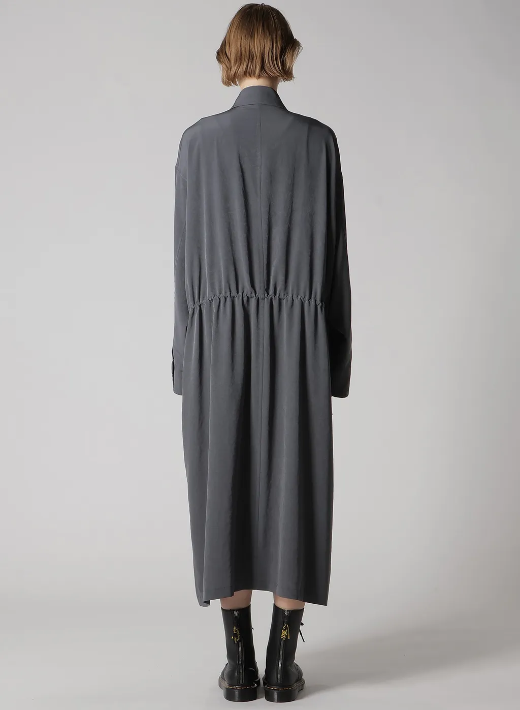 Crepe De Chine 4-Pocket Long Dress