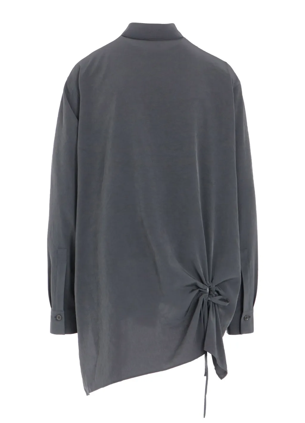 Crepe De Chine Circle Gathered Blouse