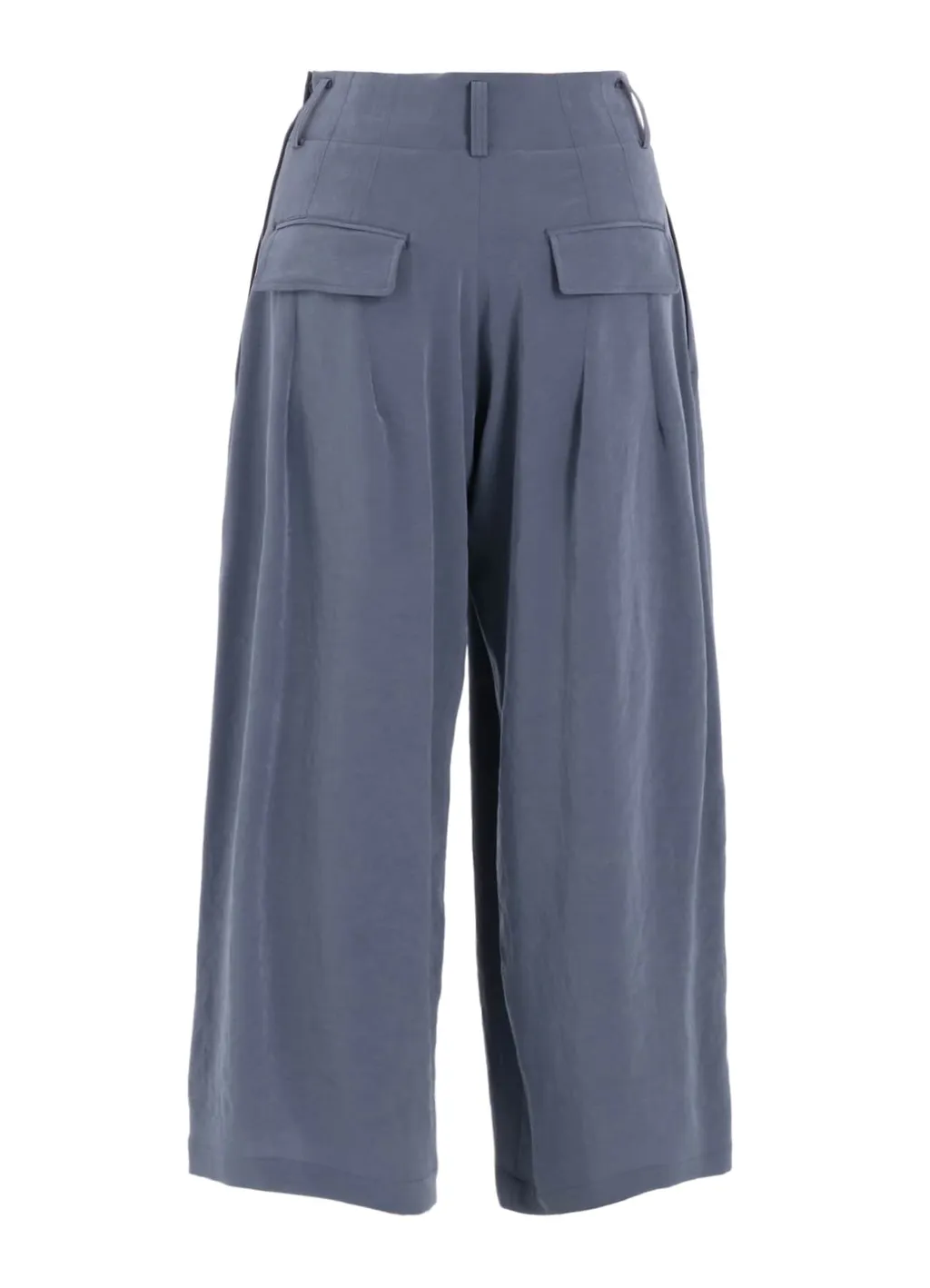 Crepe De Chine Random Tuck Pants