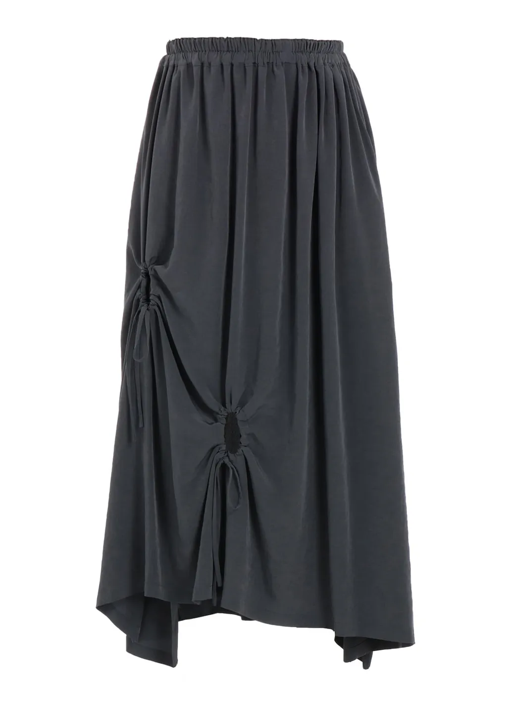 Crepe De Chine Circle Gathered Skirt