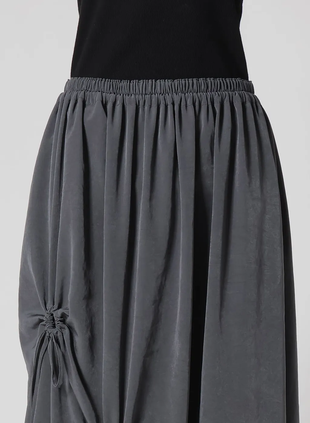 Crepe De Chine Circle Gathered Skirt