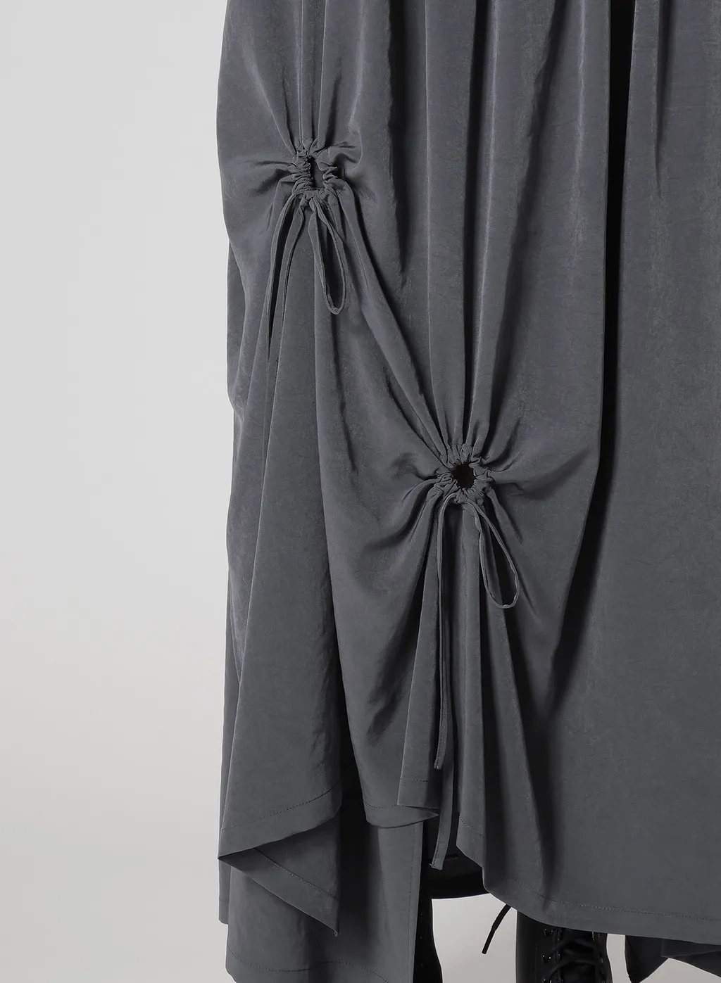 Crepe De Chine Circle Gathered Skirt