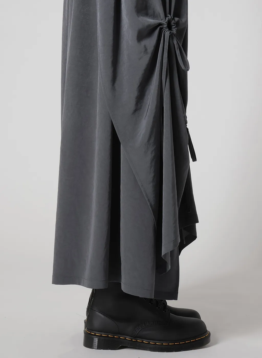 Crepe De Chine Circle Gathered Skirt
