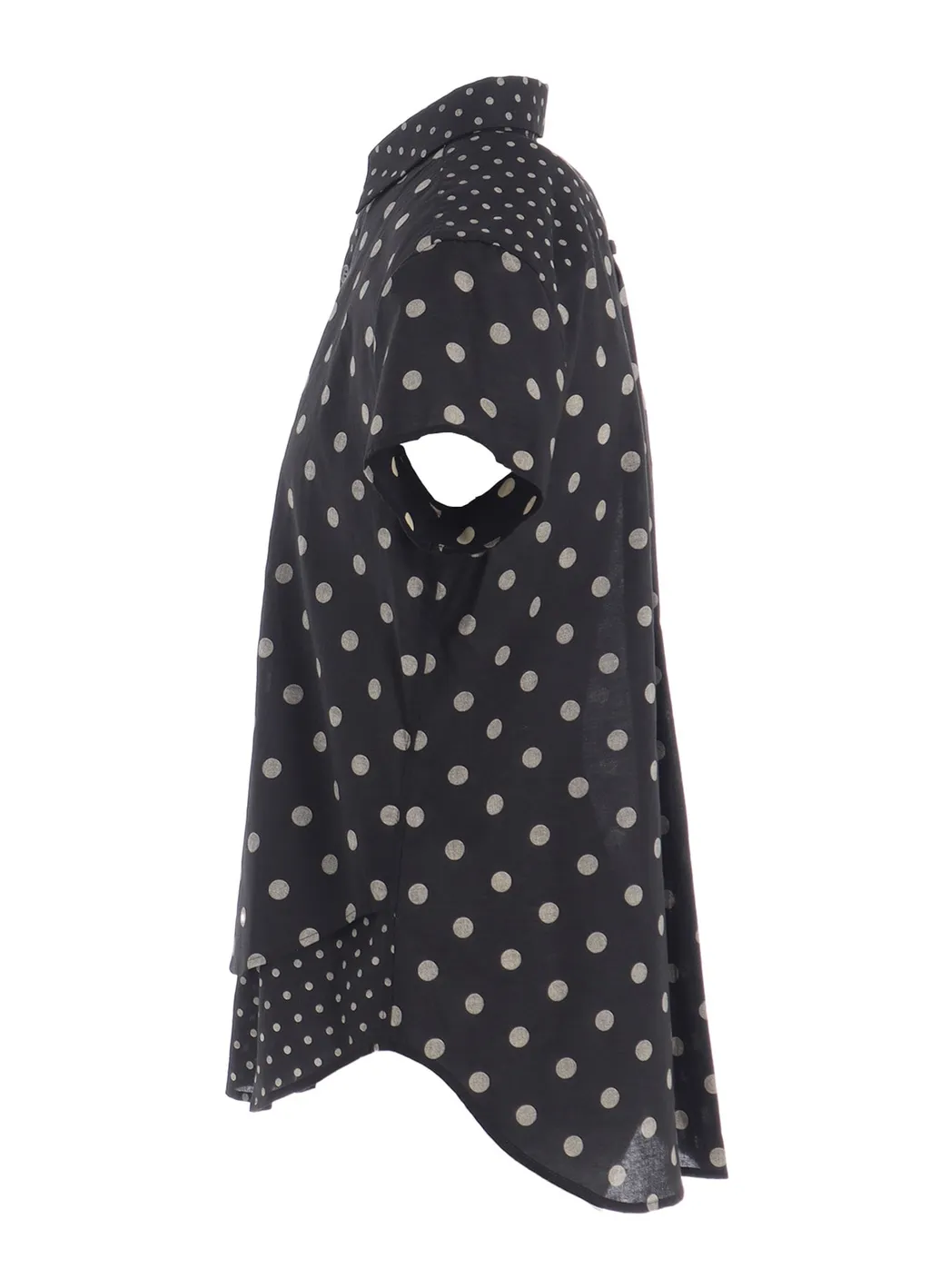60/- Cotton Lawn Dot Print Half Sleeve Blouse