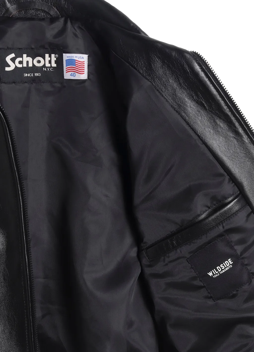 Wildside × Schott Leather Tracker Jacket