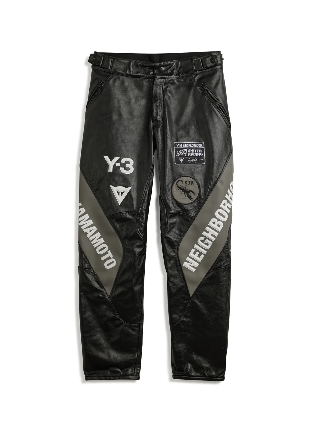 Y-3 Nbhd Moto Leather Pants