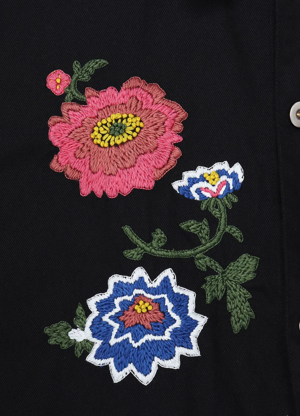 Wildside × Nomarhythm Textile Flower Embroidery Work Jacket