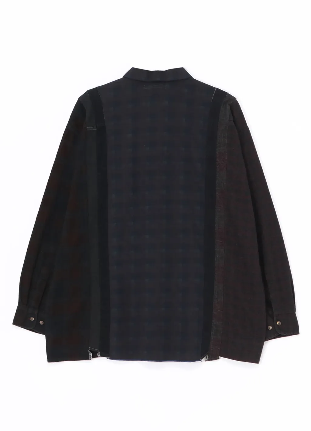 Wildside×Rebuild By Needles Flannel 7Cut Wide Shirt