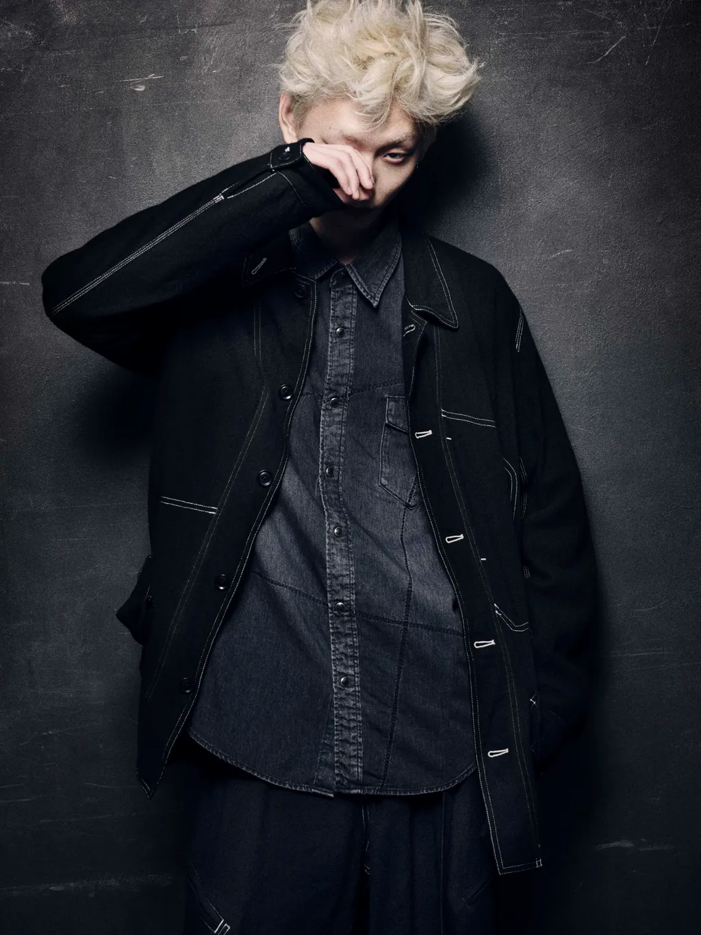 Wildside × Minedenim Frankenstein Loose Denim Western Shirts