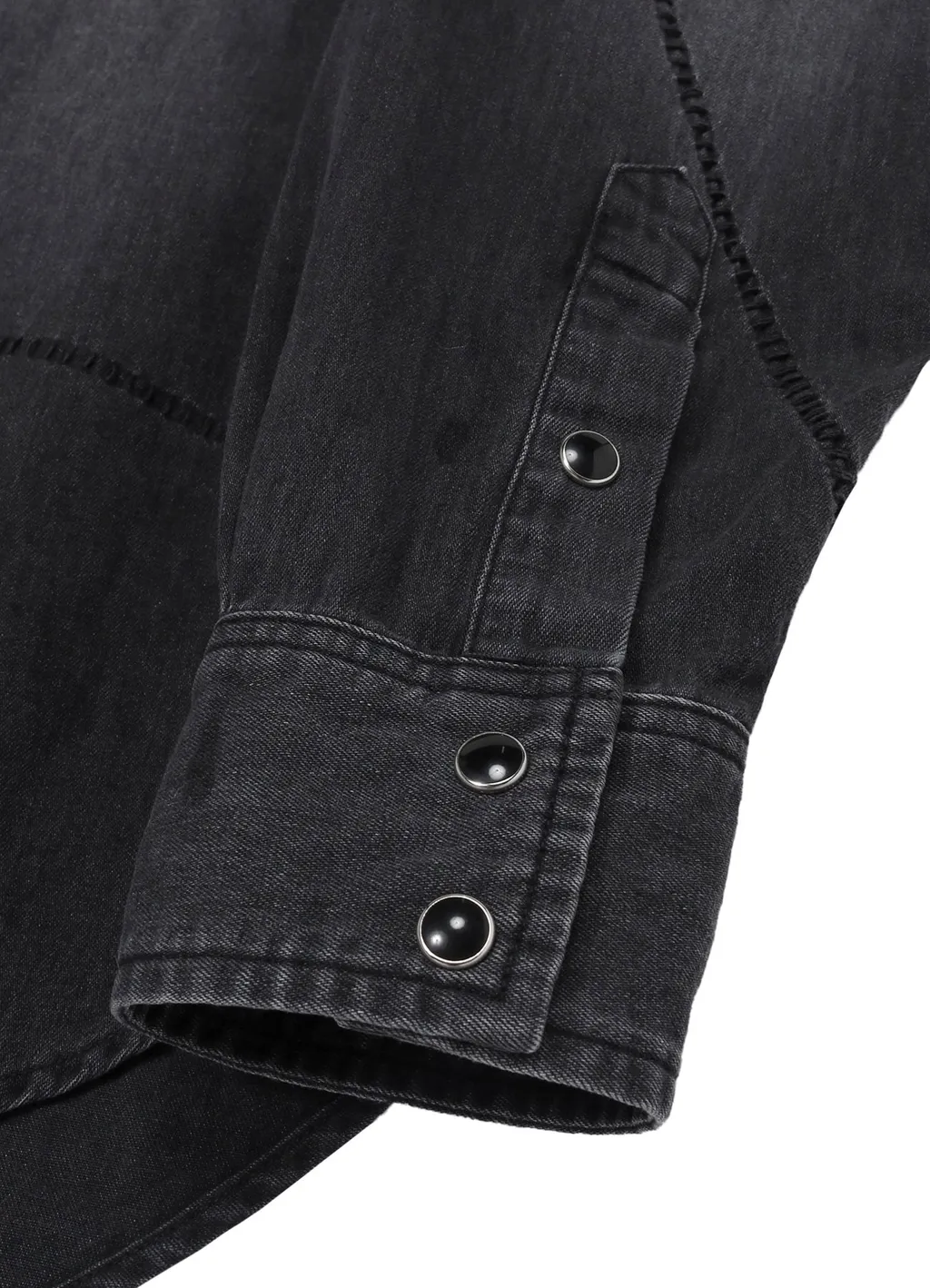 Wildside × Minedenim Frankenstein Loose Denim Western Shirts