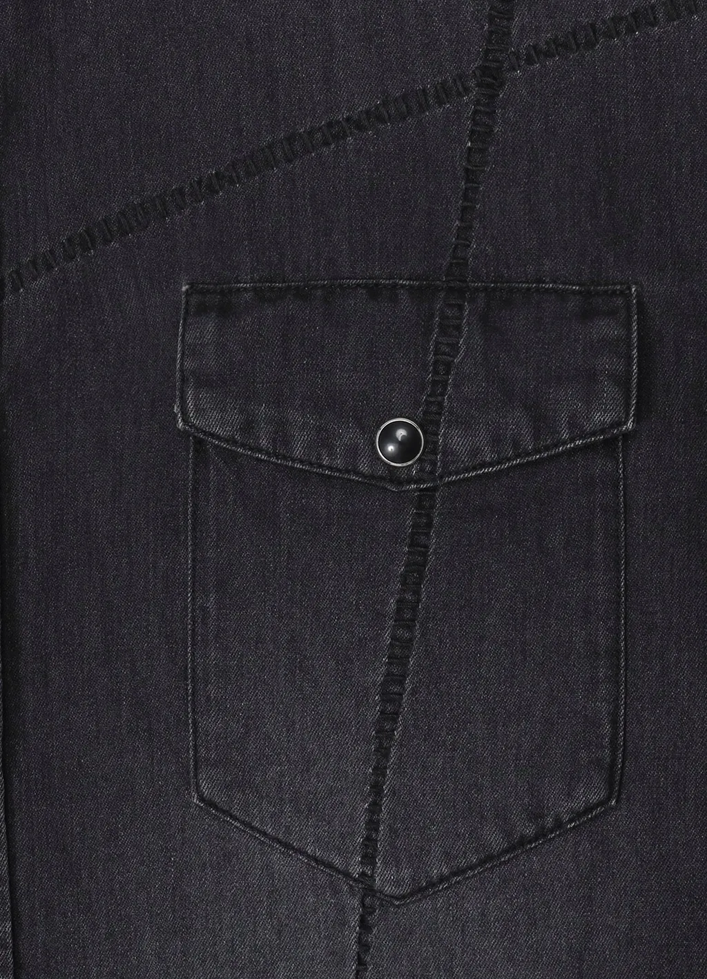Wildside × Minedenim Frankenstein Loose Denim Western Shirts