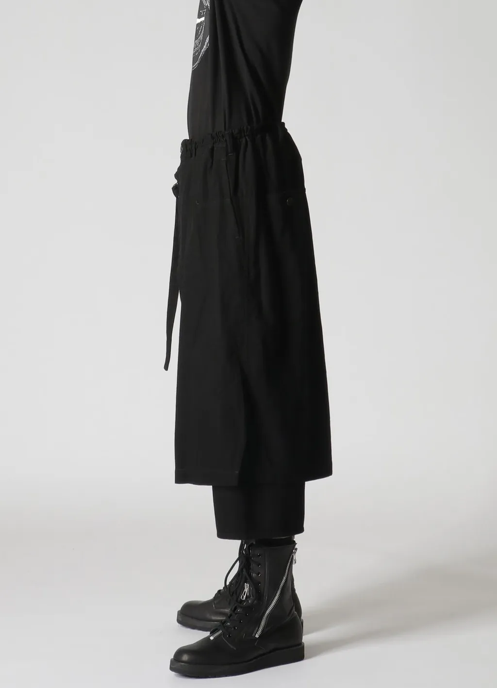 Wildside × Minedenim F.Black Denim Wrap Pants