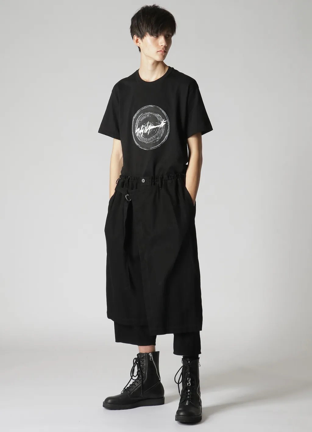 Wildside × Minedenim F.Black Denim Wrap Pants
