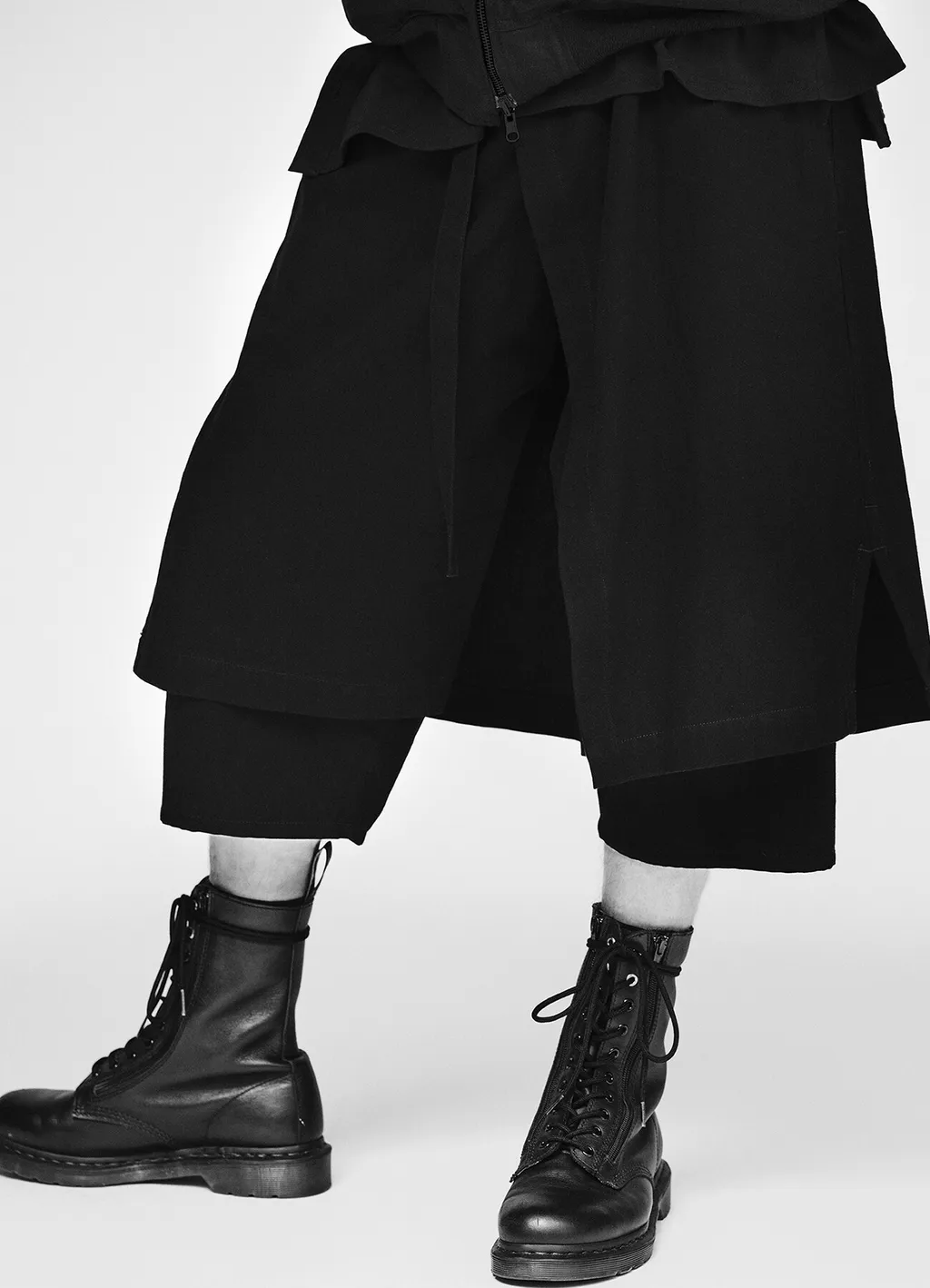 Wildside × Minedenim F.Black Denim Wrap Pants
