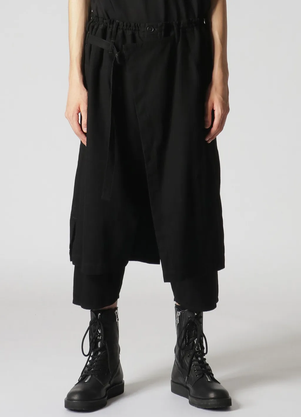 Wildside × Minedenim F.Black Denim Wrap Pants