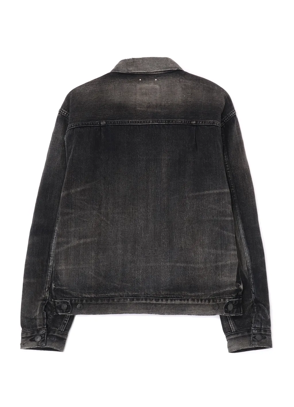 Wildside×Minedenim Leopard Fur Lining Black Denim Trucker Jkt