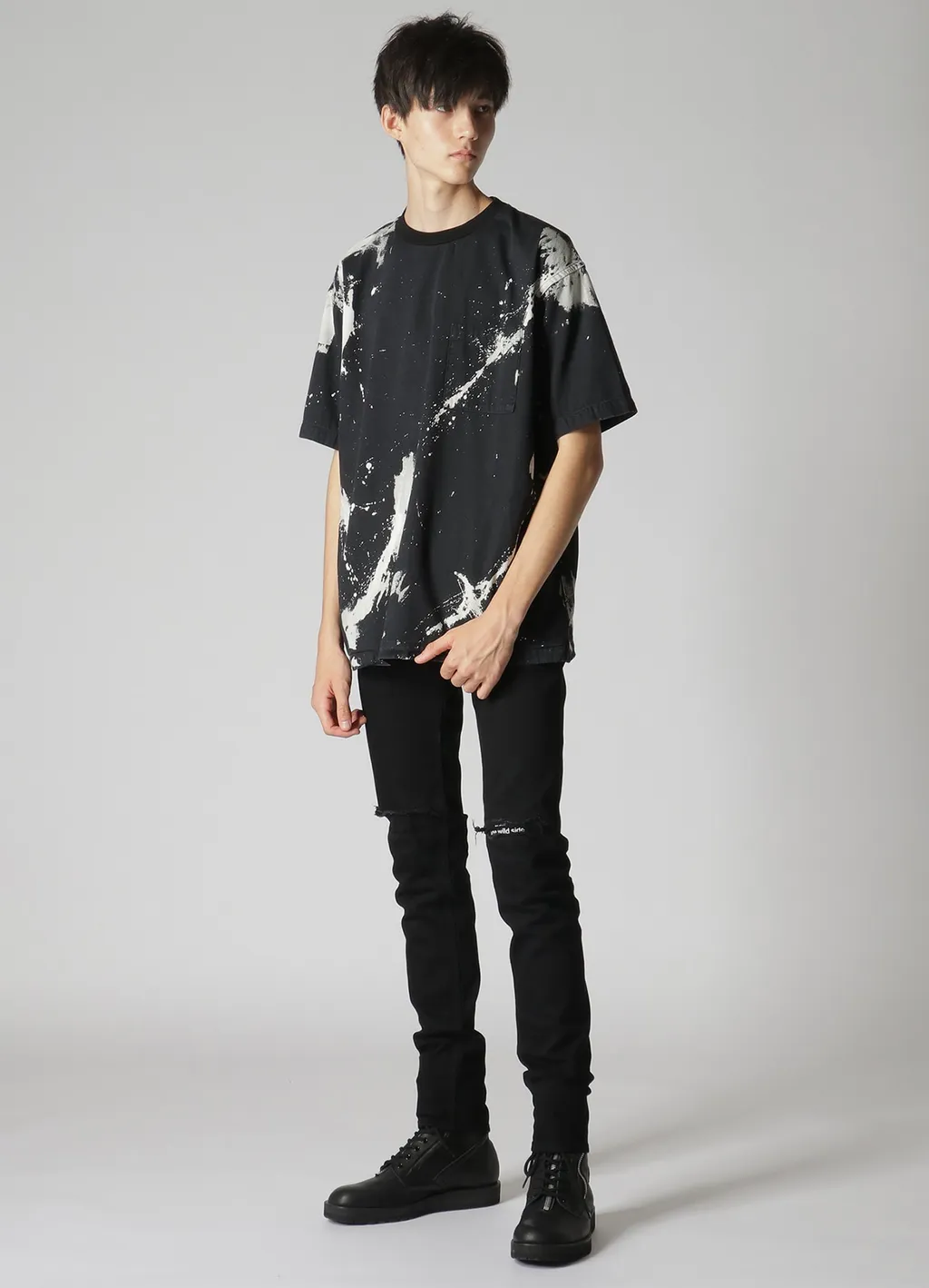 Wildside × Minedenim Bd Bleachout Denim T-Shirt
