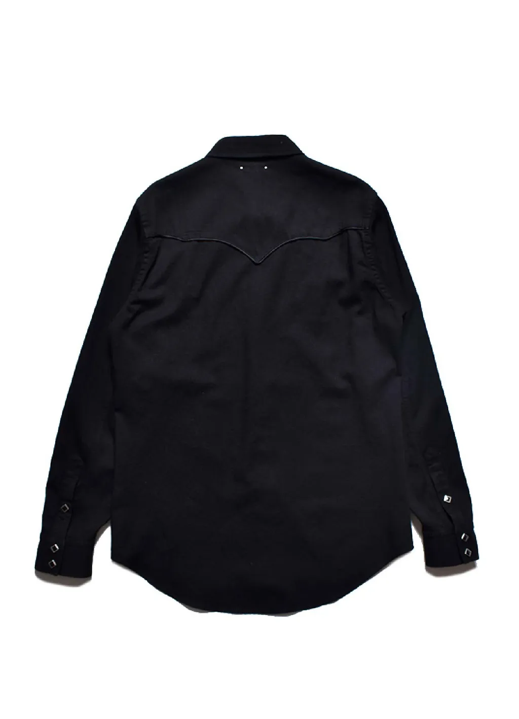 B.Denim Piping Trim Western Sh