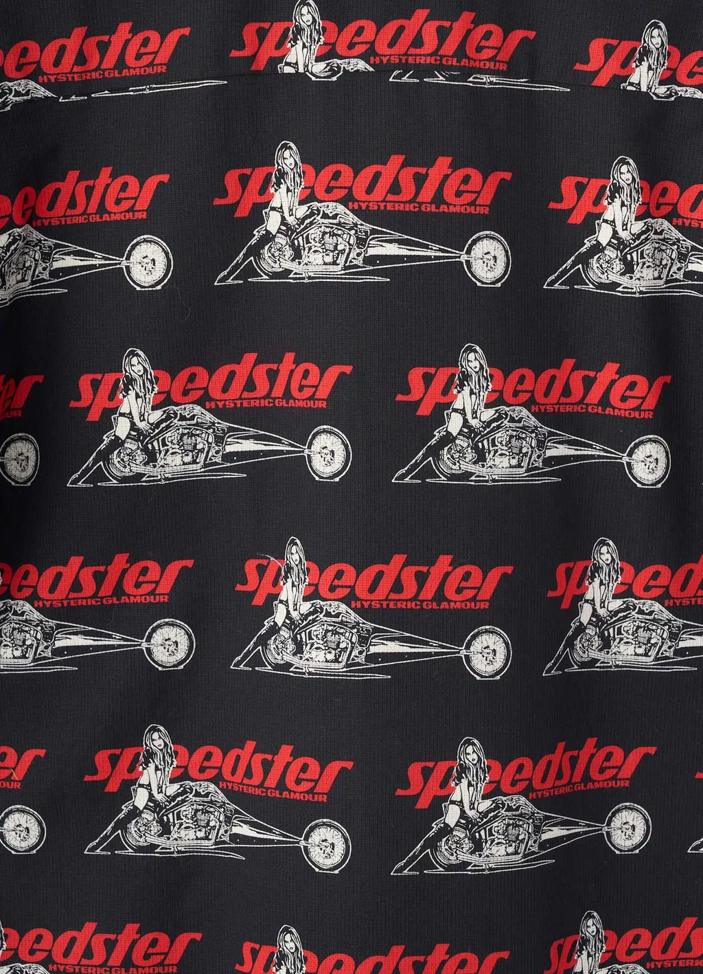 Speedster Remix Pattern Open-Collar Shirt