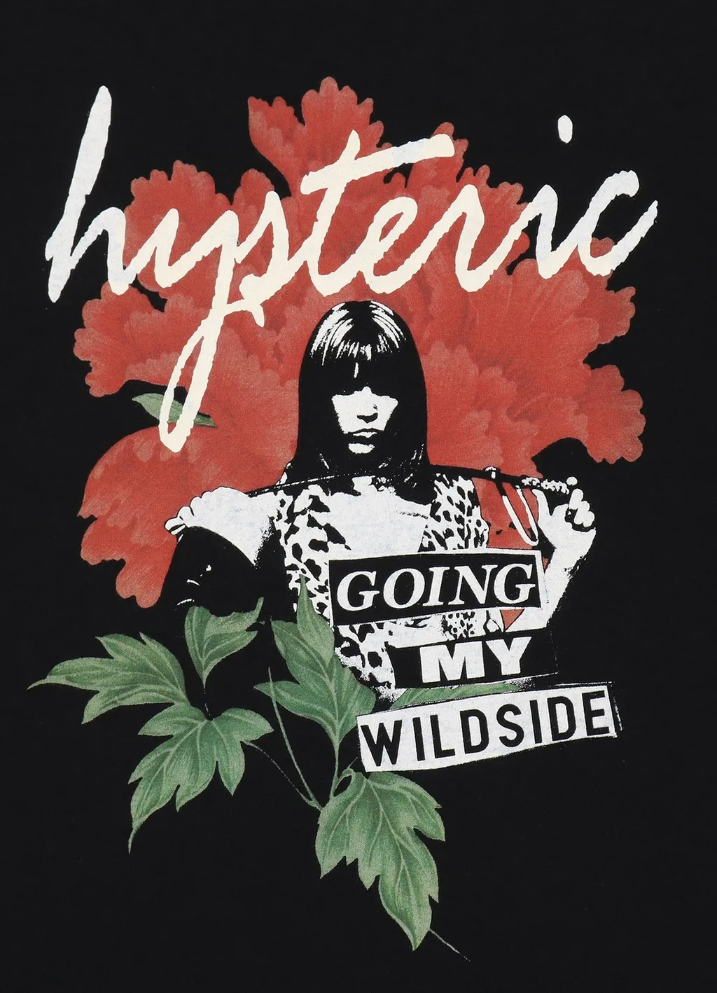 Wildside × Hysteric Glamour Peony Punk T-Shirt